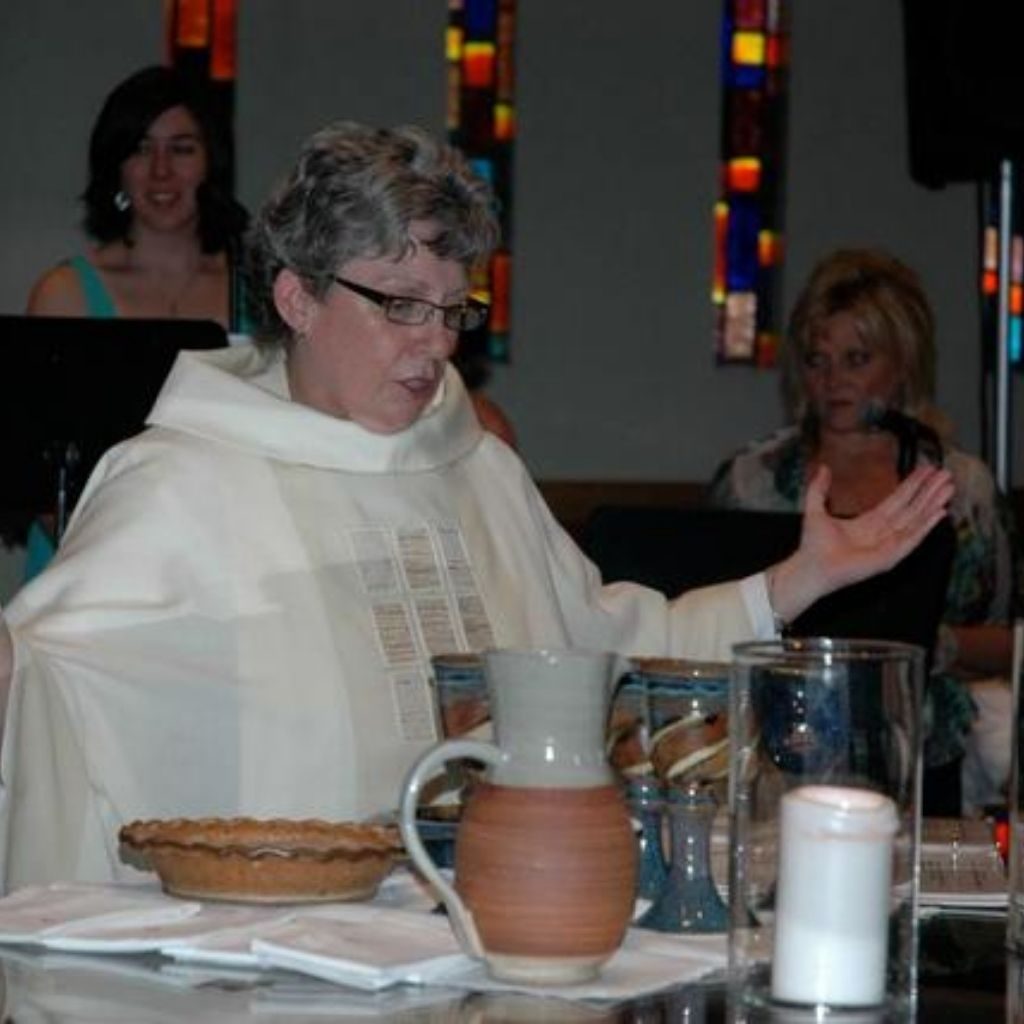 elaine presiding at her ordination - formatted